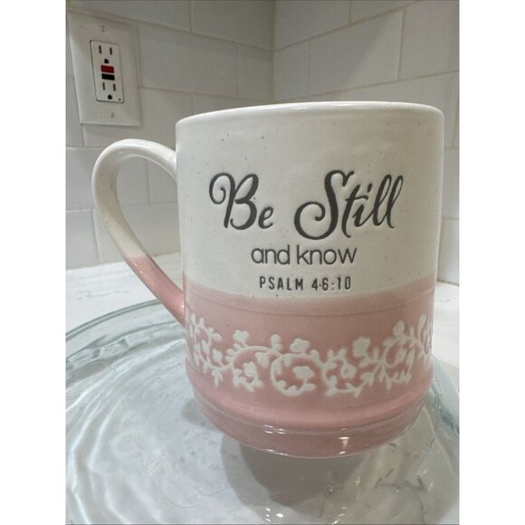 Sheffield Home Material Stoneware Ceramic PSALM 46:10 Be Still And Know - Picture 6 of 13